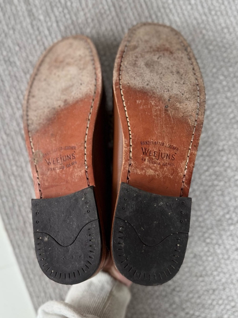 G.H. Bass Weejuns Whitney Two Tone Brown White Penny Loafers Size Women’s 9 - Picture 5 of 9